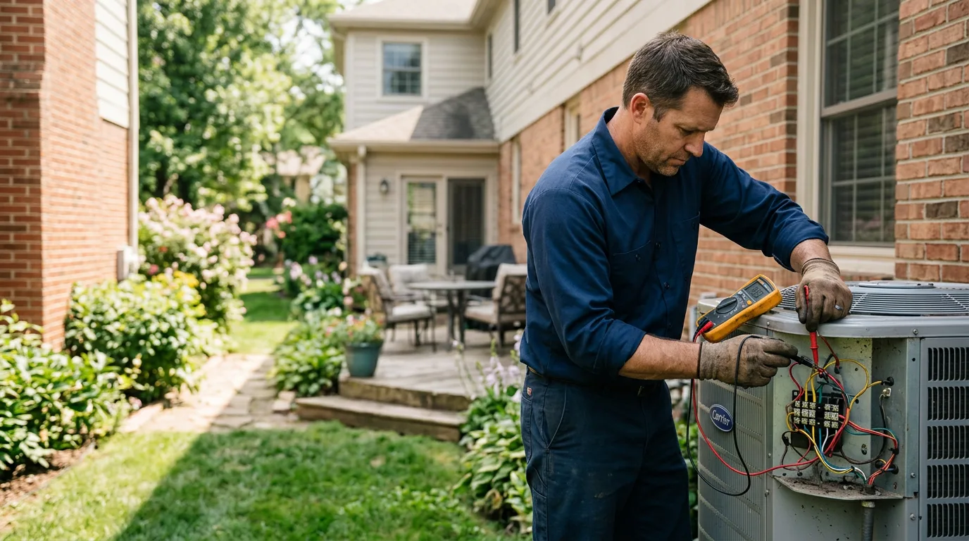HVAC technician working near White Mills, KY